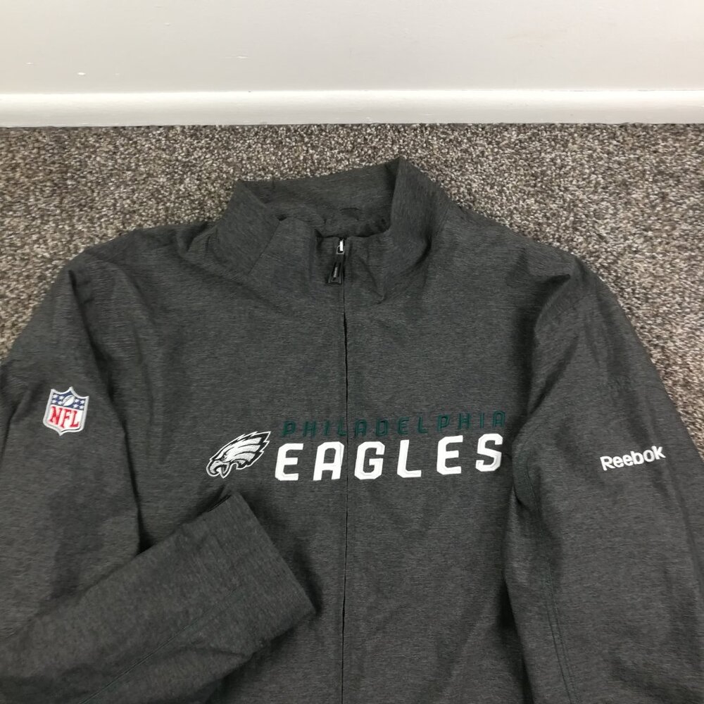 Philadelphia Eagles Jacket Reebok On Field Embroidered Full Zip Mens XL